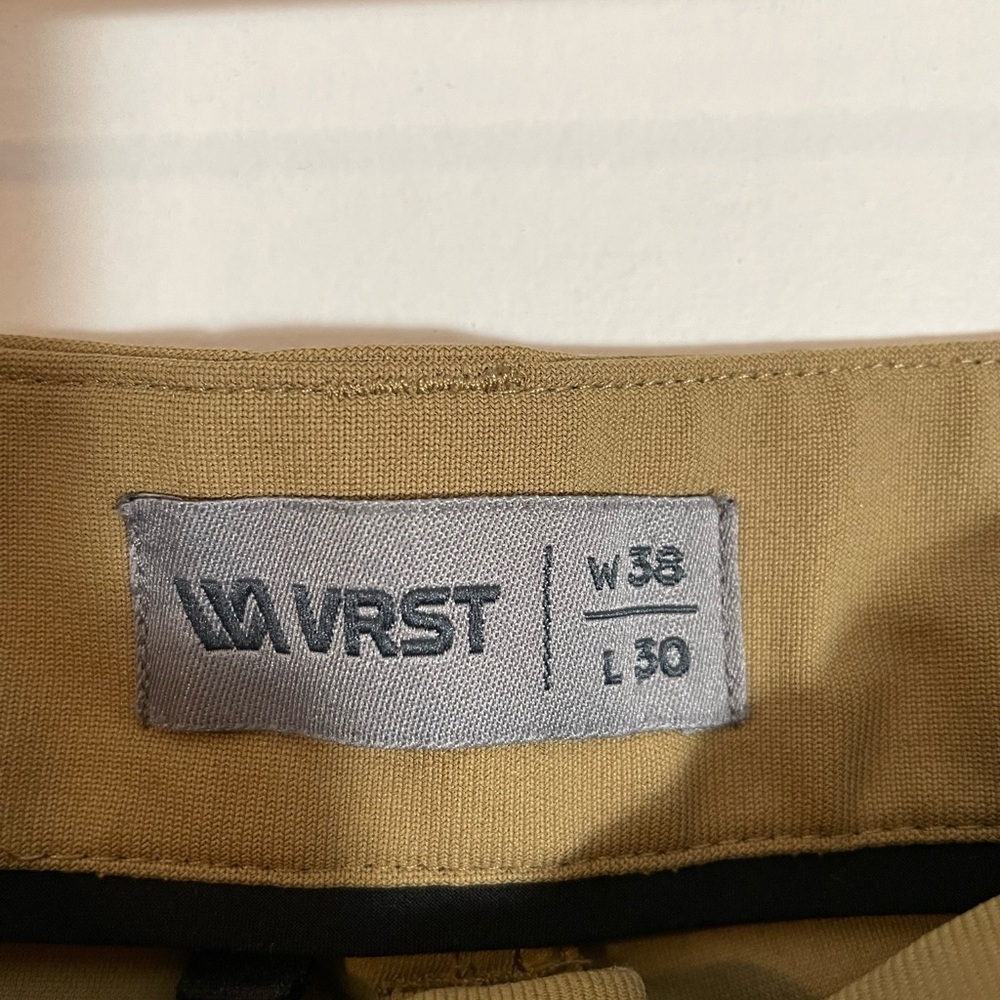 VRST Limitless 4-Way Stretch Athletic Performance Chino Pants Size 38 x 30 Tan - Picture 2 of 7